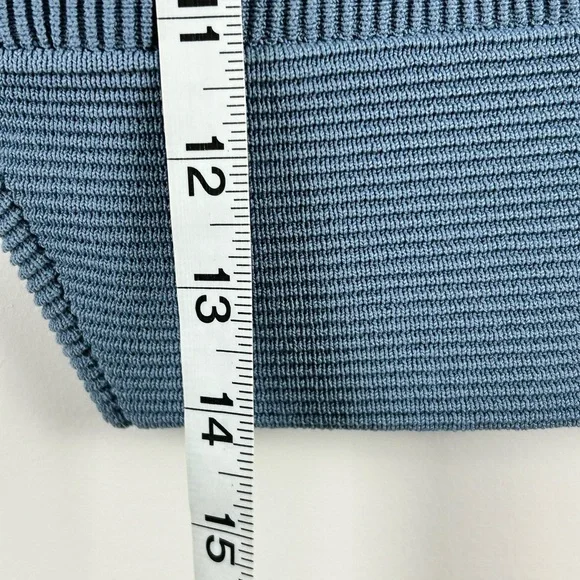 Babaton Blue Ribbed Crop Top - Picture 6 of 6